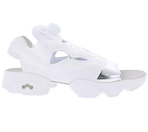 Reebok Instapump Fury Sandal mag Mujeres Running Trainers (UK 6.5 US 9 EU 40, White Silver Metallic BD3186)