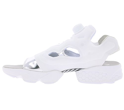Reebok Instapump Fury Sandal mag Mujeres Running Trainers (UK 6.5 US 9 EU 40, White Silver Metallic BD3186)