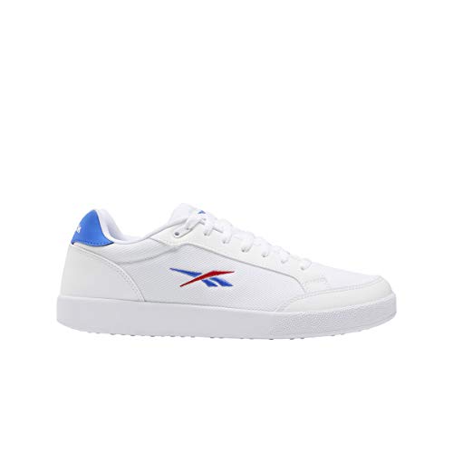 Reebok Smash, Zapatillas de Tenis Unisex Adulto, FTWR White/Court Blue/Vector Red, 45 EU