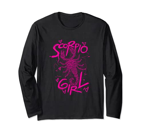 Regalo de escorpión para mujer Scorpions Scorpio Zodiac Manga Larga