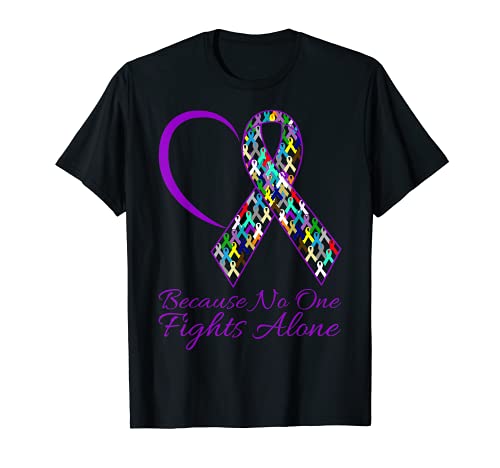 Regalo del Día Mundial contra el Cáncer NADIE LUCHA SOLO Camiseta