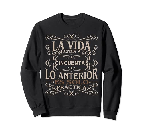 Regalo para 50 años Hombre Mujer Cumpleano Feliz cincuenta Sudadera