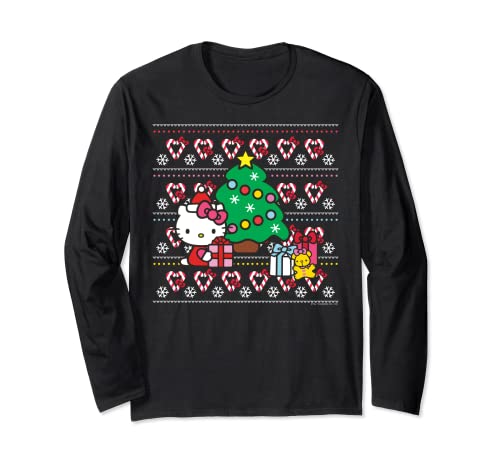 Regalos de celebración del árbol de Navidad de Hello Kitty Manga Larga