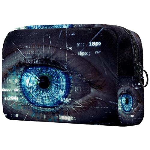 Regalos para Hombres, Mujeres, Bolsa de Maquillaje, Neceser de baño, pequeña Bolsa de cosméticos - tecnología de Ojos