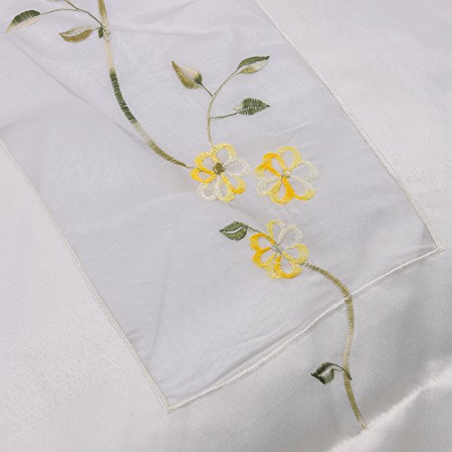 Regency Royal Cubo para el Agua Sucia Bordado Funda para cojín, 4 Unidades, Amarillo