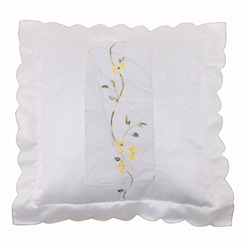 Regency Royal Cubo para el Agua Sucia Bordado Funda para cojín, 4 Unidades, Amarillo