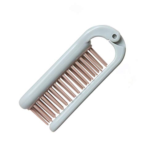 Rekkles Herramienta de Masaje del Cuero cabelludo plástico del Cepillo de Pelo Cepillo de Pelo Plegable portátil de Viaje de Bolsillo de peluquería y estética Anti estática del Pelo