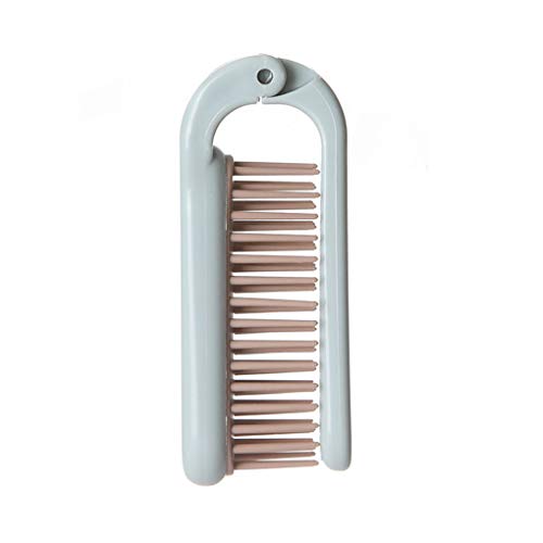 Rekkles Herramienta de Masaje del Cuero cabelludo plástico del Cepillo de Pelo Cepillo de Pelo Plegable portátil de Viaje de Bolsillo de peluquería y estética Anti estática del Pelo