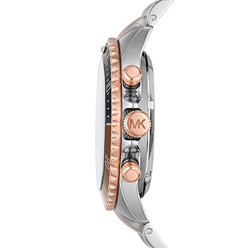 Reloj Bayville para hombre, de Michael Kors de acero inoxidable y movimiento automático con cronógrafo, MK9046