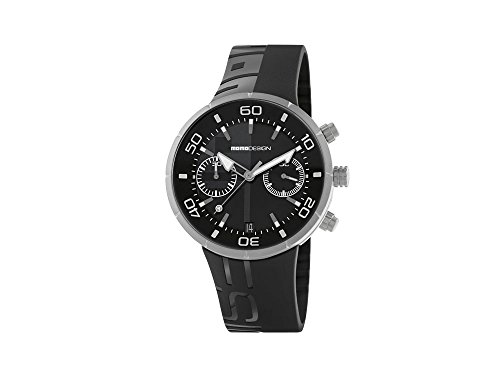 Reloj de Cuarzo Momo Design Jet Black Chrono, Acero Inoxidable 316L,MD2398SS-11