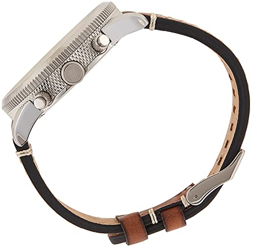 Reloj Diesel Rasp Chrono de acero inoxidable para hombre con correa de piel