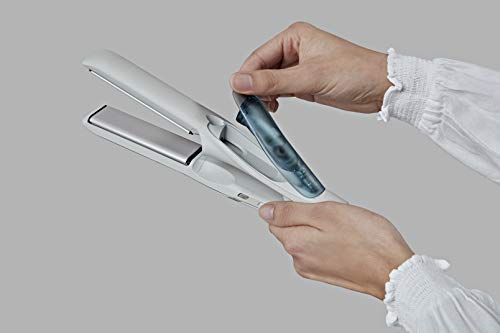 Remington Plancha de Pelo Hydraluxe Pro - Tecnología Hydracare, Cerámica, Resultados Profesionales, Placas Flotantes, Blanco - S9001