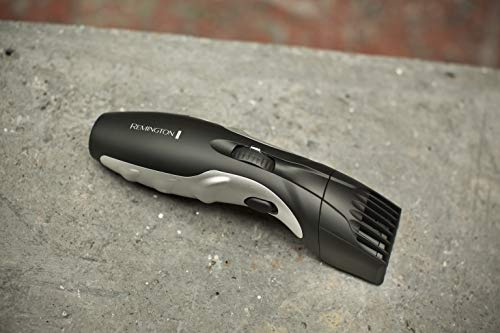 Remington Recortadora de Barba Ceramic Beard - Barbero, Cuchillas Cerámica, 9 Ajustes de Longitud, Uso Con o Sin Cable, Autonomía de 90 min, Negro/Blanco, MB320C