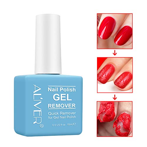 Removedor de esmalte de uñas, quitar el esmalte de uñas de gel en 2-3 minutos, no necesita papel de aluminio, removedor de esmalte rápido y fácil, remojo o envolver (1 unidad)