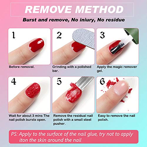 Removedor Quita Esmalte Permanente Semipermanentes Para Uñas, Magic Nail Polish Remover Para Quitar El Esmalte De Uñas Rápido Y Fácil, Quitar Suavemente Sin Lastimar, 2 Pcs (Green 2 pcs)