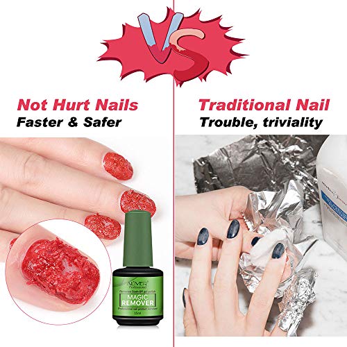 Removedor Quita Esmalte Permanente Semipermanentes Para Uñas, Magic Nail Polish Remover Para Quitar El Esmalte De Uñas Rápido Y Fácil, Quitar Suavemente Sin Lastimar, 2 Pcs (Green 2 pcs)