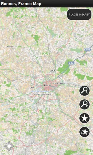 Rennes, Francia - Desconectado Mapa