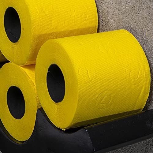 Renova Papel Higiénico, Color Amarillo - 3 Paquetes de 6 Rollos