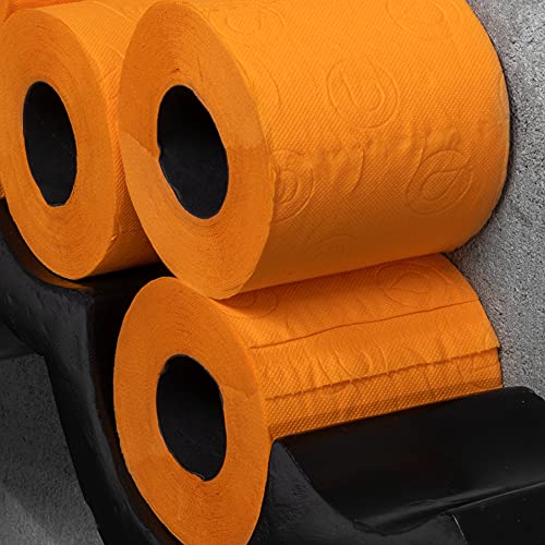 Renova Papel Higiénico, Color Naranja - 3 Paquetes de 6 Rollos