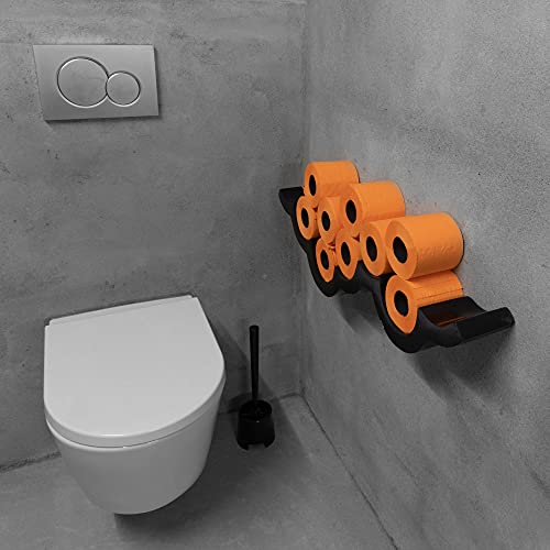 Renova Papel Higiénico, Color Naranja - 3 Paquetes de 6 Rollos