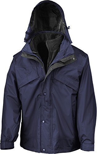 Resultado re68 a 3-in-1 Cremallera y Clip para Hombre, Liso, Unisex, Color Azul Marino, tamaño 2 X-Grande