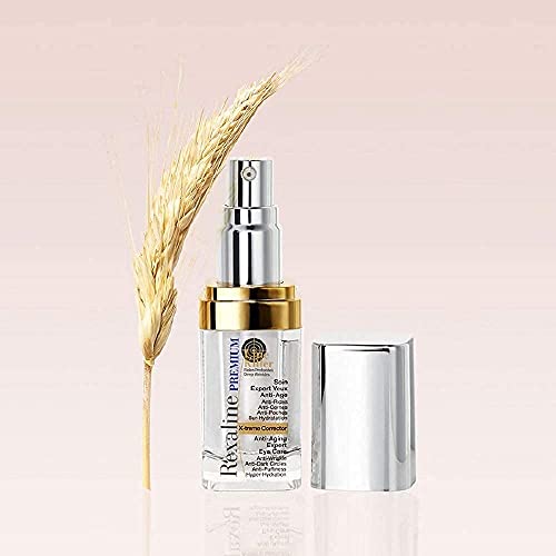 Rexaline X-treme Corrector - Cuidado de ojos antiedad experto - Crema contorno de ojos antiarrugas - Antiojeras hombre y mujer - Anti-bolsas ojos - Dúo de ácido hialurónico - Cruelty free - 15ml