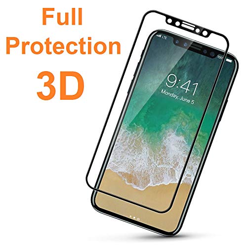 REY 2X Protector de Pantalla 3D para Samsung Galaxy J4 Plus 2018 - J6 Plus 2018 - J4 Core, Negro, Protección Completa, 3D / 4D / 5D