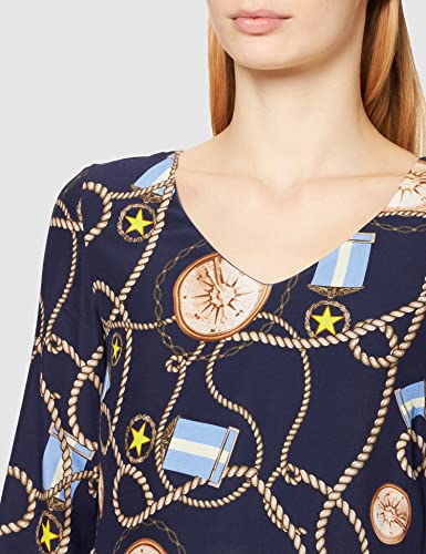rich&royal 2002-423 Vestido, Azul (Deep Indigo 786), 38 (Talla del Fabricante: 36) para Mujer