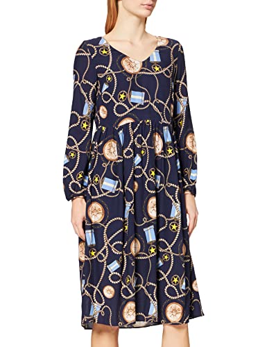 rich&royal 2002-423 Vestido, Azul (Deep Indigo 786), 38 (Talla del Fabricante: 36) para Mujer