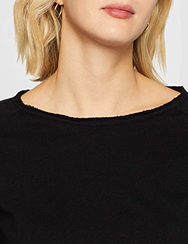 rich&royal Heavy Jersey Longsleeve Camisa Manga Larga, Negro (Black 890), Large para Mujer
