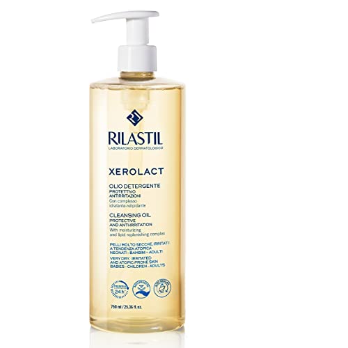 Rilastil Xerolact - Pack Aceite Limpiador Suave para Pieles Muy Secas o Atópicas con Tendencia al Rascado e Irritación 750ML