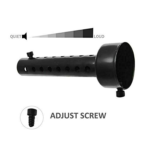 Riloer 2PCS Universal 48mm Silenciador de Escape de Motocicleta Silenciador de Motocicleta Puede Insertar el Silenciador de Deflector DB Killer Extraíble (Negro)