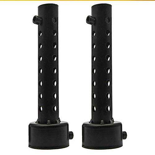 Riloer 2PCS Universal 48mm Silenciador de Escape de Motocicleta Silenciador de Motocicleta Puede Insertar el Silenciador de Deflector DB Killer Extraíble (Negro)
