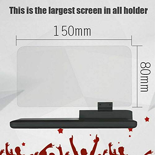 Riloer Pantalla de 6"Universal Car HUD Head Up Display Proyector Teléfono Navegación Soporte GPS