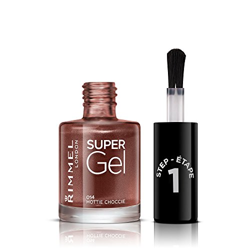 Rimmel London Super Gel por Kate Moss. Conjunto doble, esmalte de uñas, sombra 12 y capa superior de gel.