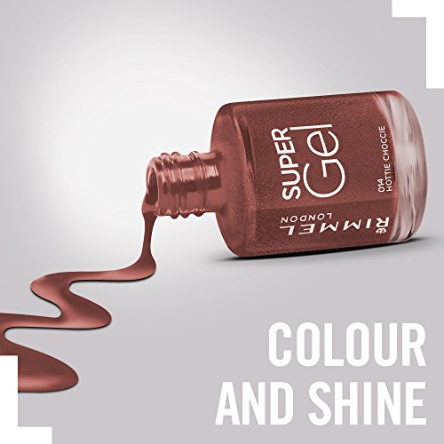 Rimmel London Super Gel por Kate Moss. Conjunto doble, esmalte de uñas, sombra 12 y capa superior de gel.