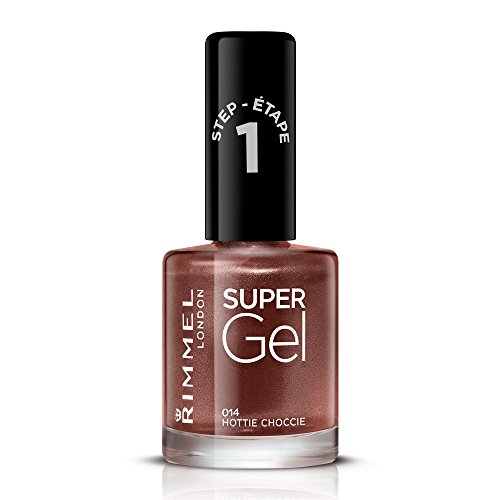 Rimmel London Super Gel por Kate Moss. Conjunto doble, esmalte de uñas, sombra 12 y capa superior de gel.