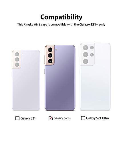 Ringke Air-S Compatible con Funda Samsung Galaxy S21 Plus (6,7 Pulgadas), Delgada Ligera Fina Slim TPU Carcasa - Lavender Gray