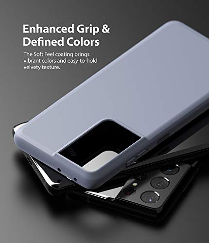 Ringke Air-S Compatible con Funda Samsung Galaxy S21 Ultra (6,8 Pulgadas), Delgada Ligera Fina Slim TPU Carcasa - Lavender Gray