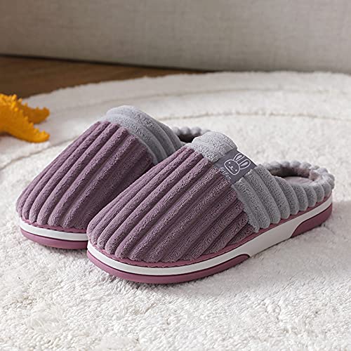 riou Zapatillas Mujer Casa Invierno Baratas Cálido Felpa Suave Invierno Zapatilla Slippers Lindo Cómoda para Interiores y Exteriores