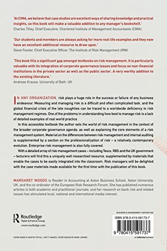 Risk Management in Organizations: An Integrated Case Study Approach