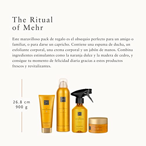 RITUALS Cesta Regalo del Ritual of Mehr, Tamaño Mediano - Con Naranja Dulce y Madera de Cedro - Propiedades Energizantes y Estimulantes con Vitamina C