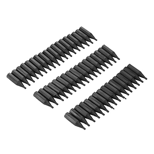 RJSP Tips de Aguja de 50 unids. 1p / 3r Aguja de Descarga de Aguja Estable de coloración rápida Negra