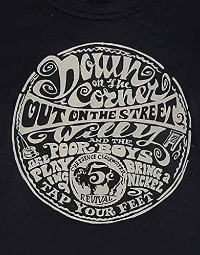 Rock Off Creedence Clearwater Revival T Shirt Down On The Corner Oficial Raglan De Las Size XL
