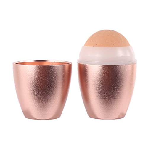 Rodillo absorbente de aceite volcánico reutilizable que absorbe el aceite | Mini masaje para el cuidado de la piel - Protege el maquillaje y reduce los poros