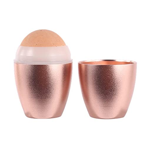 Rodillo absorbente de aceite volcánico reutilizable que absorbe el aceite | Mini masaje para el cuidado de la piel - Protege el maquillaje y reduce los poros