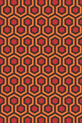 Room 237 Notebook Retro 1970s Red Orange Brown Abstract Honeycomb Pattern | Journal Diary Sketchbook | Design Inspired by The Shining Overlook Hotel ... by The Shining Overlook Hotel Carpet)