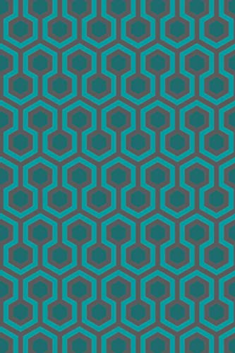 Room 237 Notebook Retro 1970s Teal Turquoise Abstract Honeycomb Pattern | Journal Diary Sketchbook | Design Inspired by The Shining Overlook Hotel ... by The Shining Overlook Hotel Carpet)