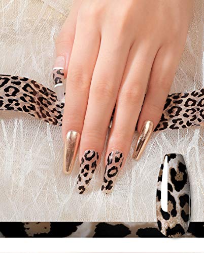 ROSALIND Nail Art Foil Glue 15ml y Foil Sticker 10 Rollos Nail Foil Transfer con 1 Nail Art Foil Brush, Apto para principiantes y profesionales… (001)