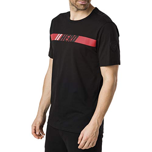 Rossignol Hero Camiseta, Hombre, Black, XS